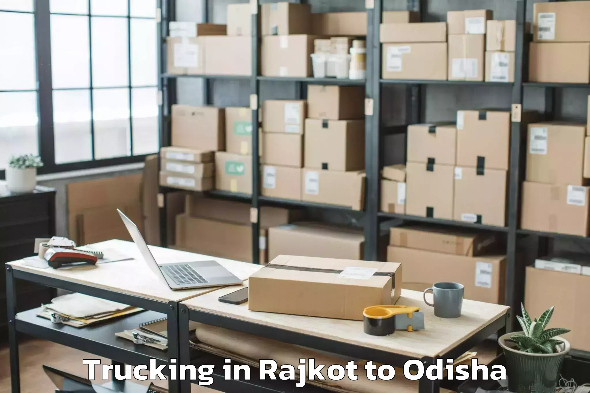 Efficient Rajkot to Raghunathapali Trucking